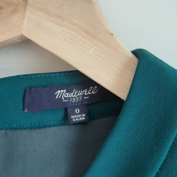Madewell Green Stretch The Anywhere Dress Size 0 - Picture 4 of 4